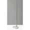 Homeroots Brushed Steel Arc Arm, Adjustable Grey Fabric Shade Reading Nook Floor Lamp 372711 - alternate 2